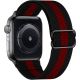 Scrunchie řemínek pro Apple Watch (42/44/45mm) Black Stripe Red