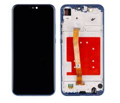 LCD displej + dotyková plocha pro Huawei P20 Lite, Blue s rámem