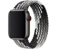 Řemínek pro Apple Watch (42/44/45mm) Elastic Nylon, velikost 135-150mm - Black Clever