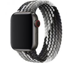 Řemínek pro Apple Watch (42/44/45mm) Elastic Nylon, velikost 150-165mm - Black Clever