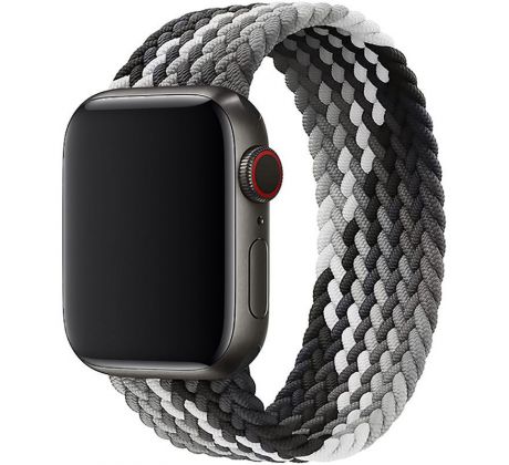 Řemínek pro Apple Watch (42/44/45mm) Elastic Nylon, velikost 150-165mm - Black Clever