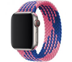Řemínek pro Apple Watch (38/40/41mm) Elastic Nylon, velikost 150-165mm - Blue Pink