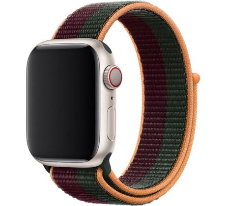 Nylonový řemínek pro Apple Watch (38/40/41mm) Dark Cherry Forste Green