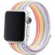 Nylonový řemínek pro Apple Watch (38/40/41mm) Eatch White Rainbow 