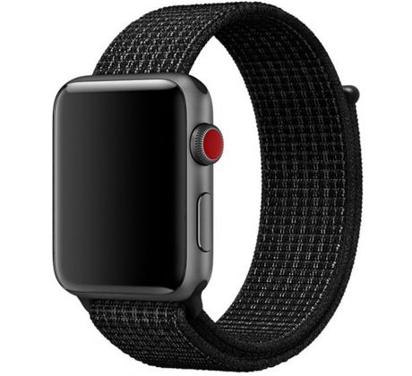 Nylonový řemínek pro Apple Watch (42/44/45mm) Black White