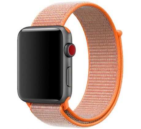 Nylonový řemínek pro Apple Watch (42/44/45mm) Orange Red