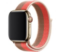 Nylonový řemínek pro Apple Watch (42/44/45mm) Pink Pomelo Tan