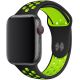 Řemínek pro Apple Watch (38/40/41mm) Sport, black-green (velikost L)