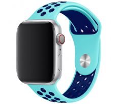 Řemínek pro Apple Watch (38/40/41mm) Sport, green-blue (velikost L)