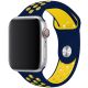 Řemínek pro Apple Watch (38/40/41mm) Sport, midnight blue-yellow (velikost L)