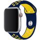 Řemínek pro Apple Watch (42/44/45mm) Sport, midnight blue-yellow (velikost L)