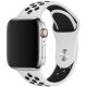 Řemínek pro Apple Watch (42/44/45mm) Sport, white-black (velikost L)