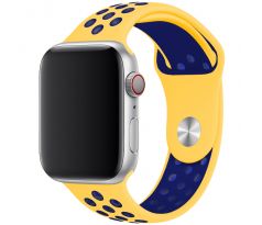 Řemínek pro Apple Watch (38/40/41mm) Sport, yellow-midnight blue (velikost L)
