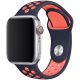 Řemínek pro Apple Watch (38/40/41mm) Sport, blue black-mango (velikost L)