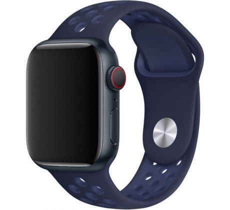 Řemínek pro Apple Watch (38/40/41mm) Sport, midnight navy-mistic navy (velikost L)