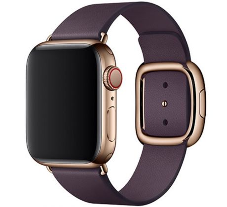 Kožený řemínek Magnetic Closure pro Apple Watch (42/44/45mm) Purple