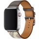 Kožený řemínek pro Apple Watch (42/44/45mm) Etain Beton