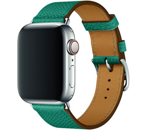 Kožený řemínek pro Apple Watch (38/40/41mm) Green