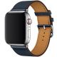 Kožený řemínek pro Apple Watch (38/40/41mm) Midnight Blue