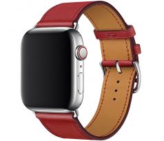 Kožený řemínek pro Apple Watch (42/44/45mm) Red
