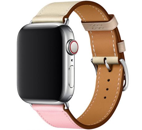 Kožený řemínek pro Apple Watch (38/40/41mm) Rose Sakura Craie