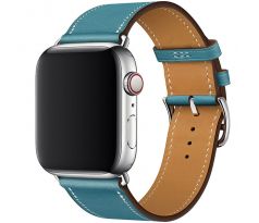 Kožený řemínek pro Apple Watch (38/40/41mm) Sky Blue