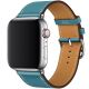 Kožený řemínek pro Apple Watch (38/40/41mm) Sky Blue