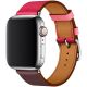 Kožený řemínek pro Apple Watch (38/40/41mm) Wine Red Rose