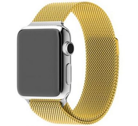 Řemínek Loop Milanese Apple Watch 42/44/45mm Light Gold