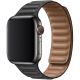 Koženkový řemínek Leather Link pro Apple Watch (38/40/41mm) Black