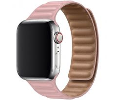 Koženkový řemínek Leather Link pro Apple Watch (38/40/41mm) Pink