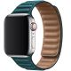 Koženkový řemínek Leather Link pro Apple Watch (38/40/41mm) Malachite Green