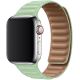 Koženkový řemínek Leather Link pro Apple Watch (42/44/45mm) Green