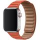 Koženkový řemínek Leather Link pro Apple Watch (38/40/41mm) Dark Sunset