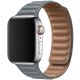 Koženkový řemínek Leather Link pro Apple Watch (38/40/41mm) Dark Gray