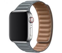 Koženkový řemínek Leather Link pro Apple Watch (42/44/45mm) Dark Gray