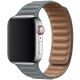 Koženkový řemínek Leather Link pro Apple Watch (42/44/45mm) Dark Gray