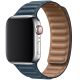 Koženkový řemínek Leather Link pro Apple Watch (42/44/45mm) Dark Blue