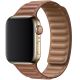 Koženkový řemínek Leather Link pro Apple Watch (42/44/45mm) Brown