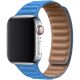 Koženkový řemínek Leather Link pro Apple Watch (42/44/45mm) Blue