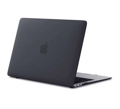 Matný transparentní kryt pro Macbook Air M1 13.3'' (A1932/A2179/A2337) černý