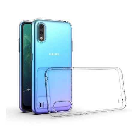 Samsung Galaxy A01 - Průsvitný ultratenký silikonový kryt 