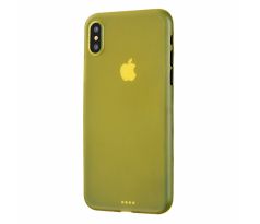 Ultratenký matný kryt iPhone X/XS žlutý