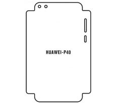 Hydrogel - zadní ochranná fólie - Huawei P40, typ výřezu 4