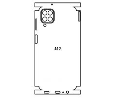 Hydrogel - zadní ochranná fólie - Samsung Galaxy A12, typ výřezu 4