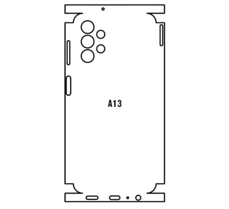 Hydrogel - zadní ochranná fólie - Samsung Galaxy A13, typ výřezu 2