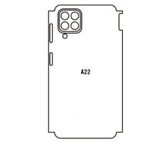 Hydrogel - zadní ochranná fólie - Samsung Galaxy A22 4G LTE, typ výřezu 3