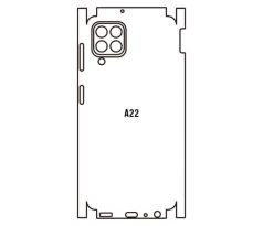 Hydrogel - zadní ochranná fólie - Samsung Galaxy A22 4G LTE, typ výřezu 4