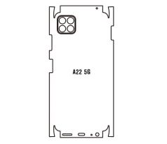 Hydrogel - zadní ochranná fólie - Samsung Galaxy A22 5G, typ výřezu 3
