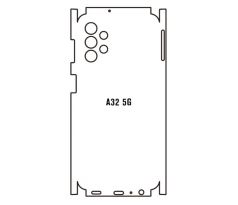 Hydrogel - zadní ochranná fólie - Samsung Galaxy A32 5G, typ výřezu 2